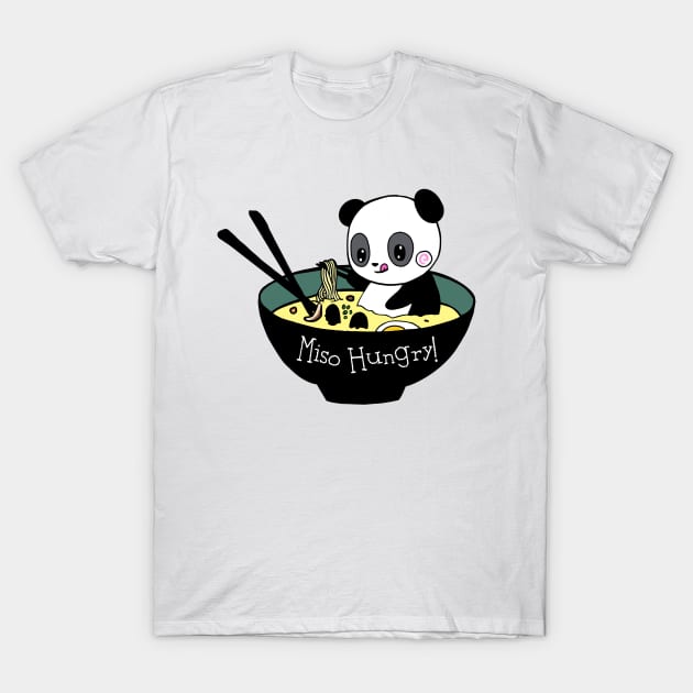 Miso Hungry Panda T-Shirt by jardakelley